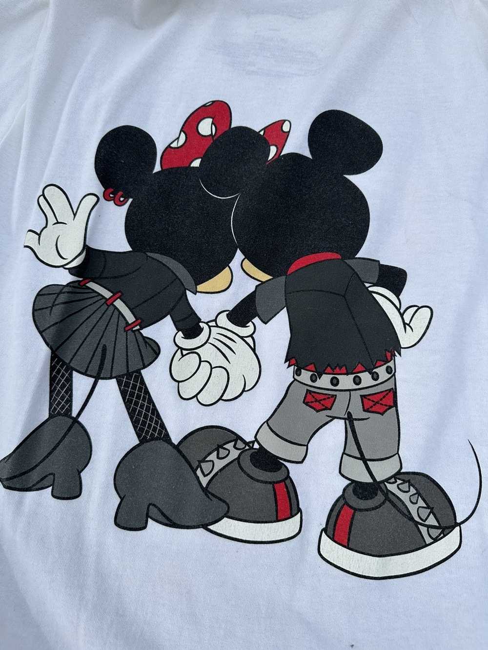 Disney × Vintage Mickey & Minney Punk Tee *ultra … - image 2