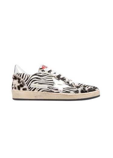 Golden Goose Ballstar Zebra Print Trainers - image 1