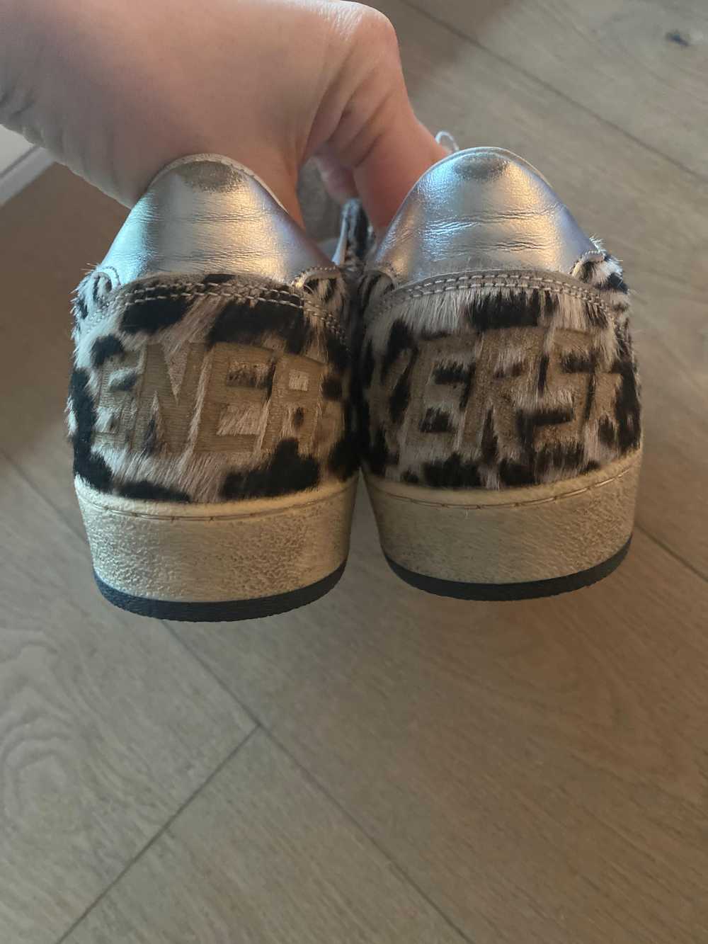 Golden Goose Ballstar Zebra Print Trainers - image 7