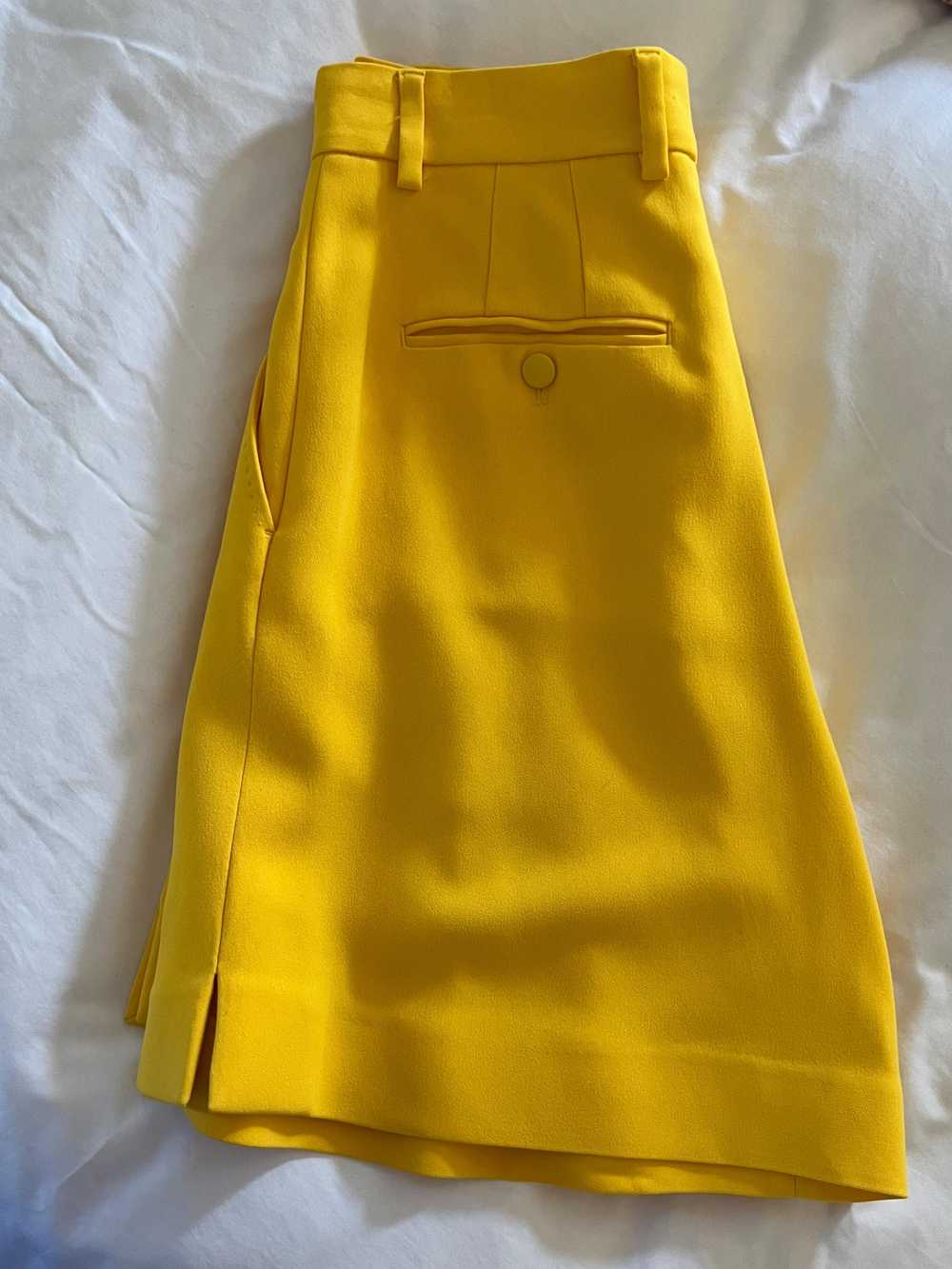 Product Details Yellow Pleated Tailored Shorts - image 6