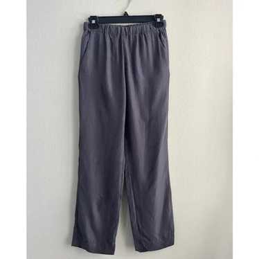 COS Women's Black Relaxed Cotton Linen Trousers Joggers Pants size US 2