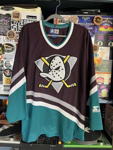 Mighty Ducks Of Anaheim: 1990's 1/4 Zip Center Ice Starter