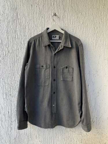 Engineered Garments Grey Herringbone Work Shirt - image 1