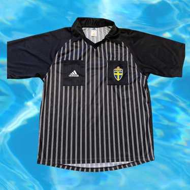 90s•送料込】adidas Stripe Soccer Game Shirt-