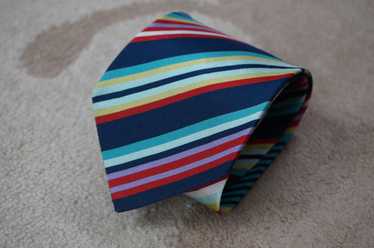Etro ETRO silk/cotton striped Tie. Made in Italy - image 1