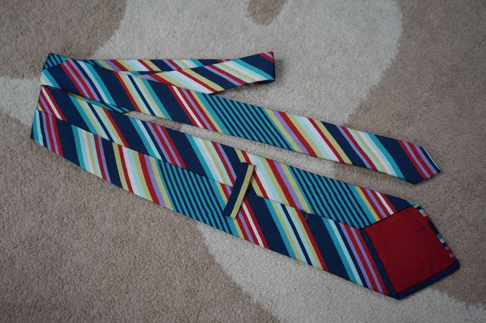 Etro ETRO silk/cotton striped Tie. Made in Italy - image 3