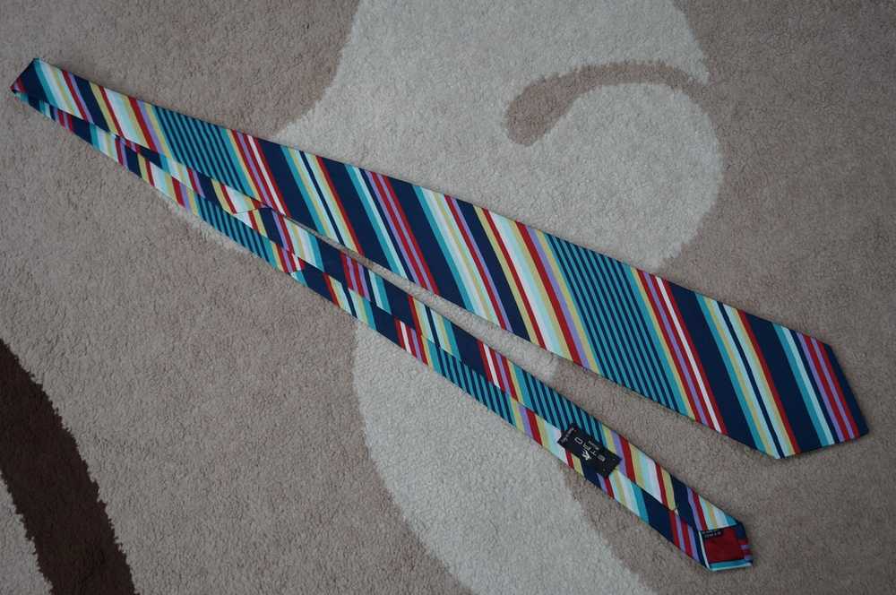 Etro ETRO silk/cotton striped Tie. Made in Italy - image 4