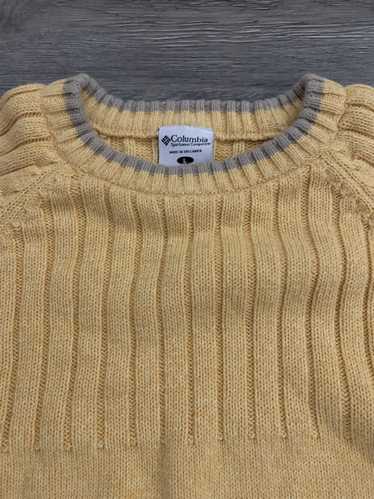 Columbia COLUMBIA 100% Cotton Yellow Crewneck Swe… - image 1