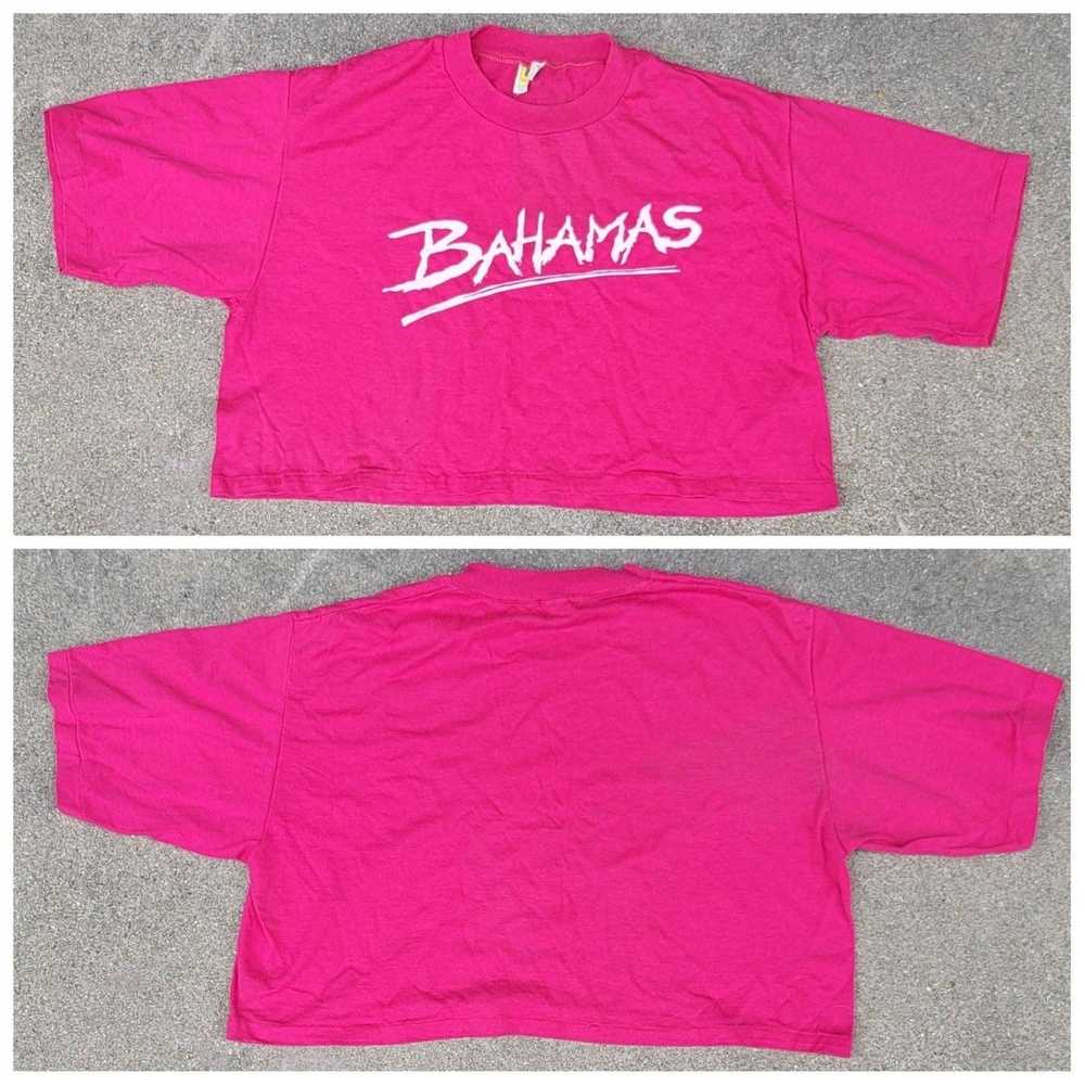 The Unbranded Brand Vtg 80s Bahamas Crop Top Sing… - image 1