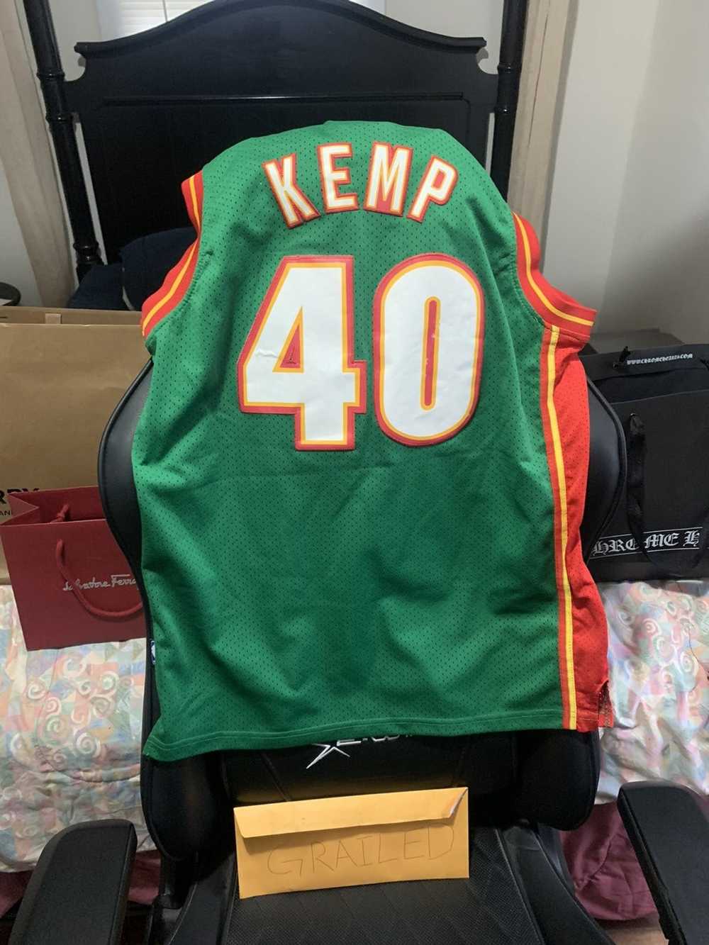 Vintage 1990's Champion NBA Seattle SuperSonics Shawn Kemp #40 Jersey