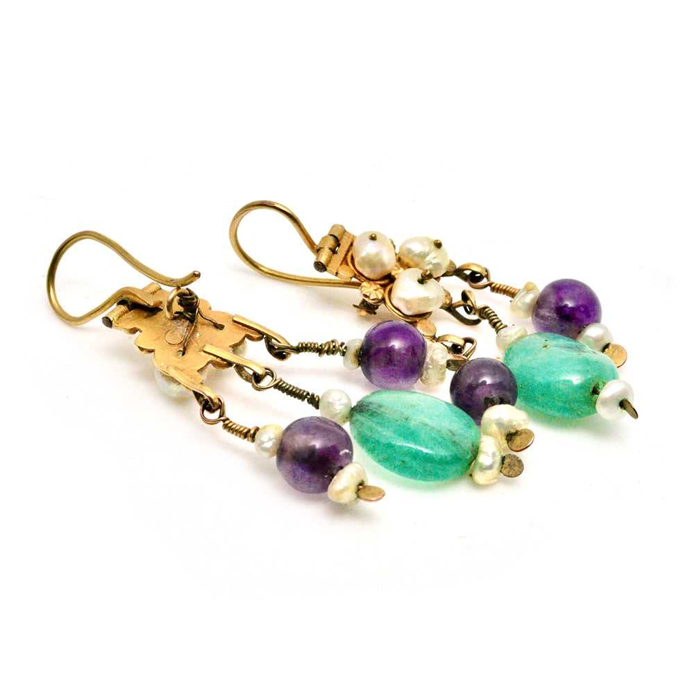 Gold Uzbek Earrings - image 2