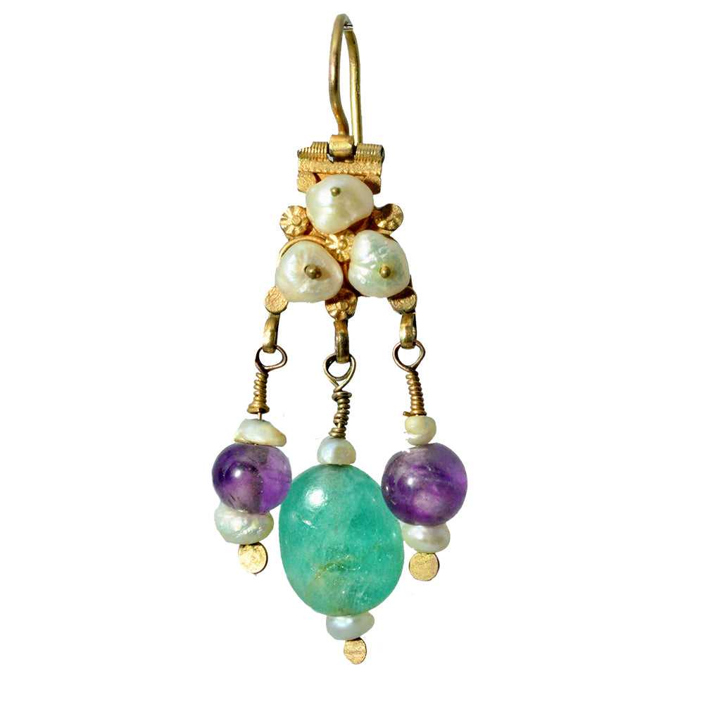 Gold Uzbek Earrings - image 3