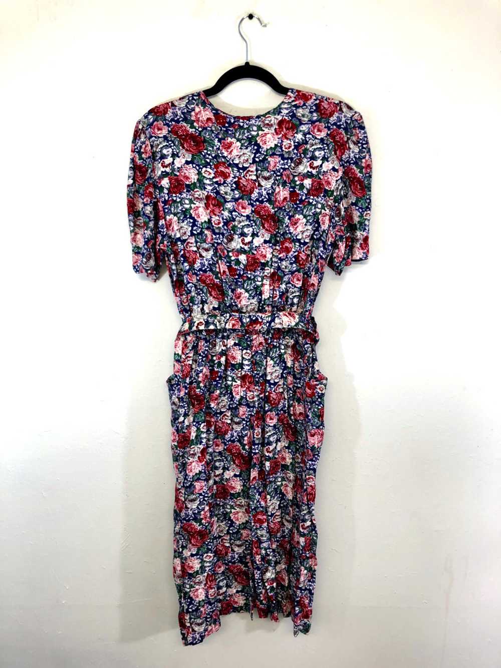 Perspective Belted Floral Dress - image 5