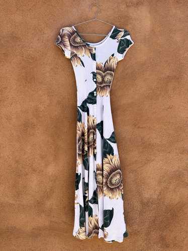 Ribbed Cotton Sunflower Dress - La Fete