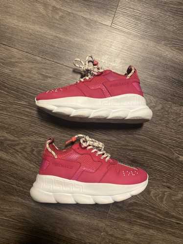 Chain reaction trainers Versace Red size 42 EU in Suede - 22143772
