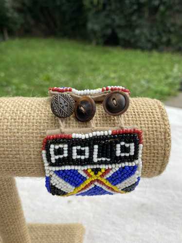 Polo Ralph Lauren Beaded African Cuff Bracelet