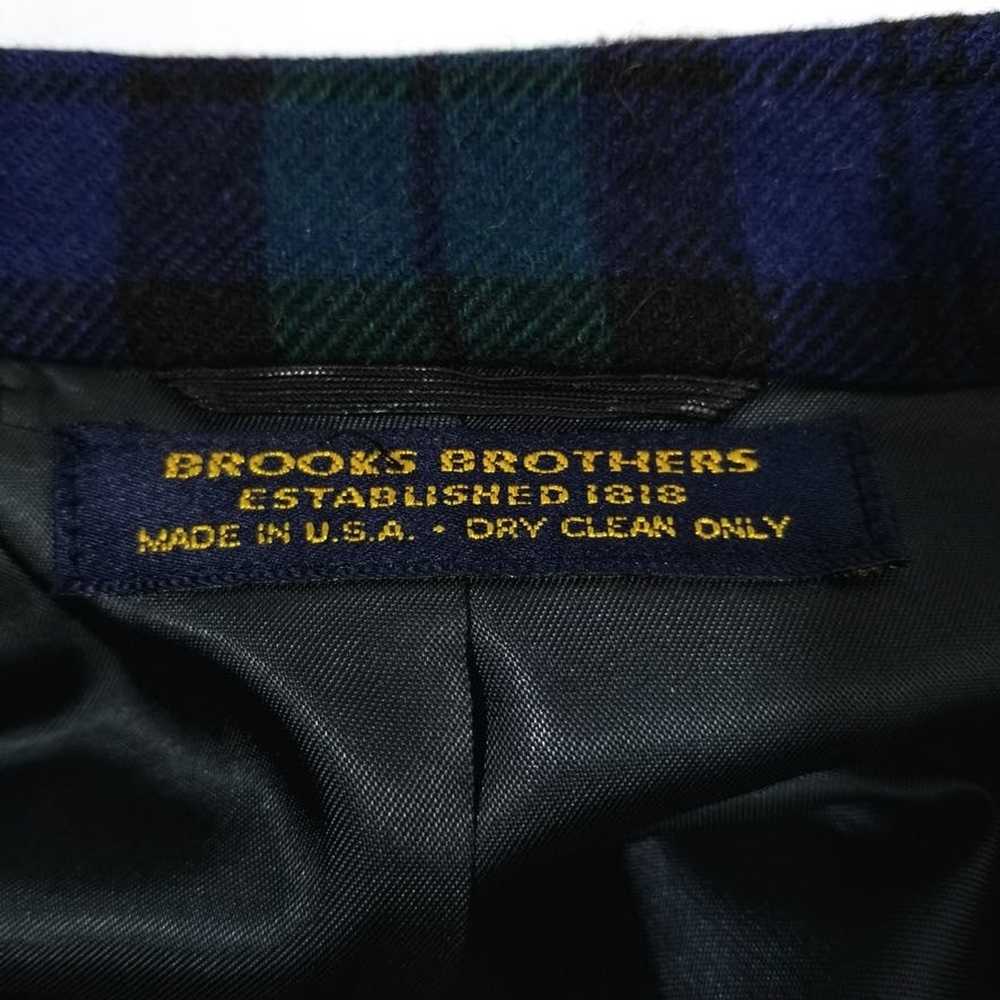 Brooks Brothers VTG Brooks Brothers Blue Green Pl… - image 9