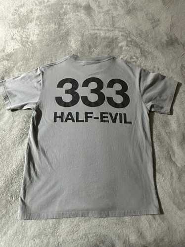 Half Evil Half Evil 333 Puff Print Forever Log Tee