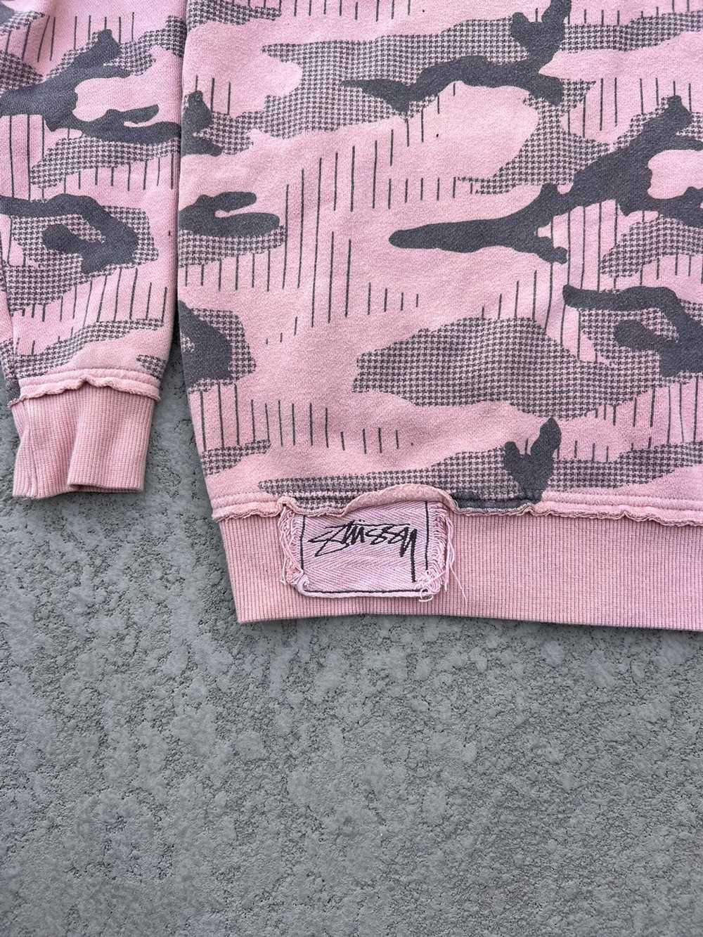 Stussy × Vintage Stussy Pink Camo Graphic Zip Up … - image 2