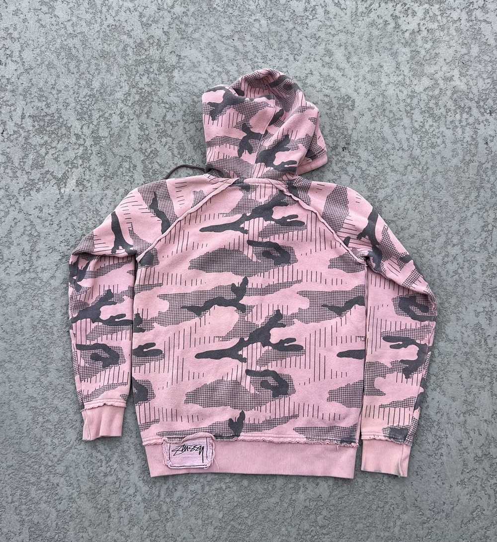 Stussy × Vintage Stussy Pink Camo Graphic Zip Up … - image 4