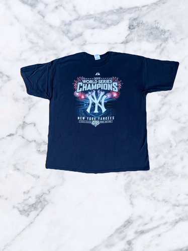 Vintage New York Yankees Shirt Adult Extra Large Blue Embroidered