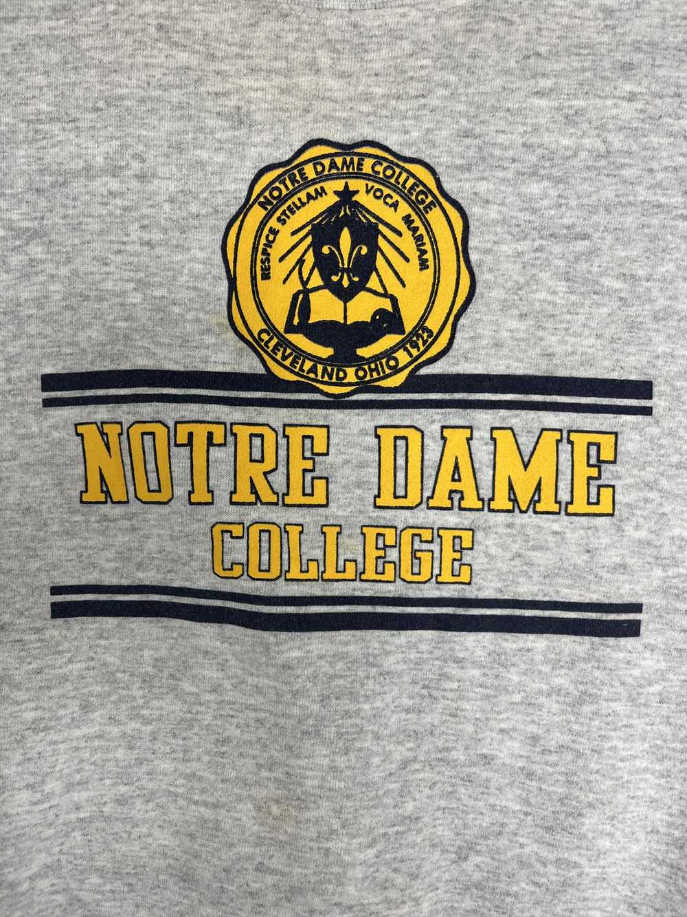 Vintage Notre Dame College Vintage Sweater Crewne… - image 2