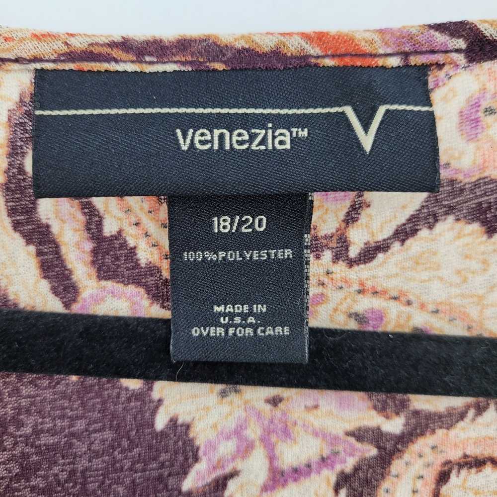Vintage 90's Venezia Top Plus Size 18/20 Blouse P… - image 12