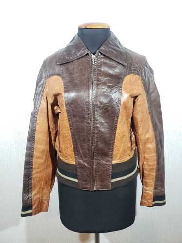 Bomber Jacket × Leather Jacket Reliable men's leat