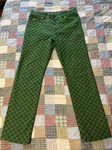 Gucci Gucci GG green Canvas Pants