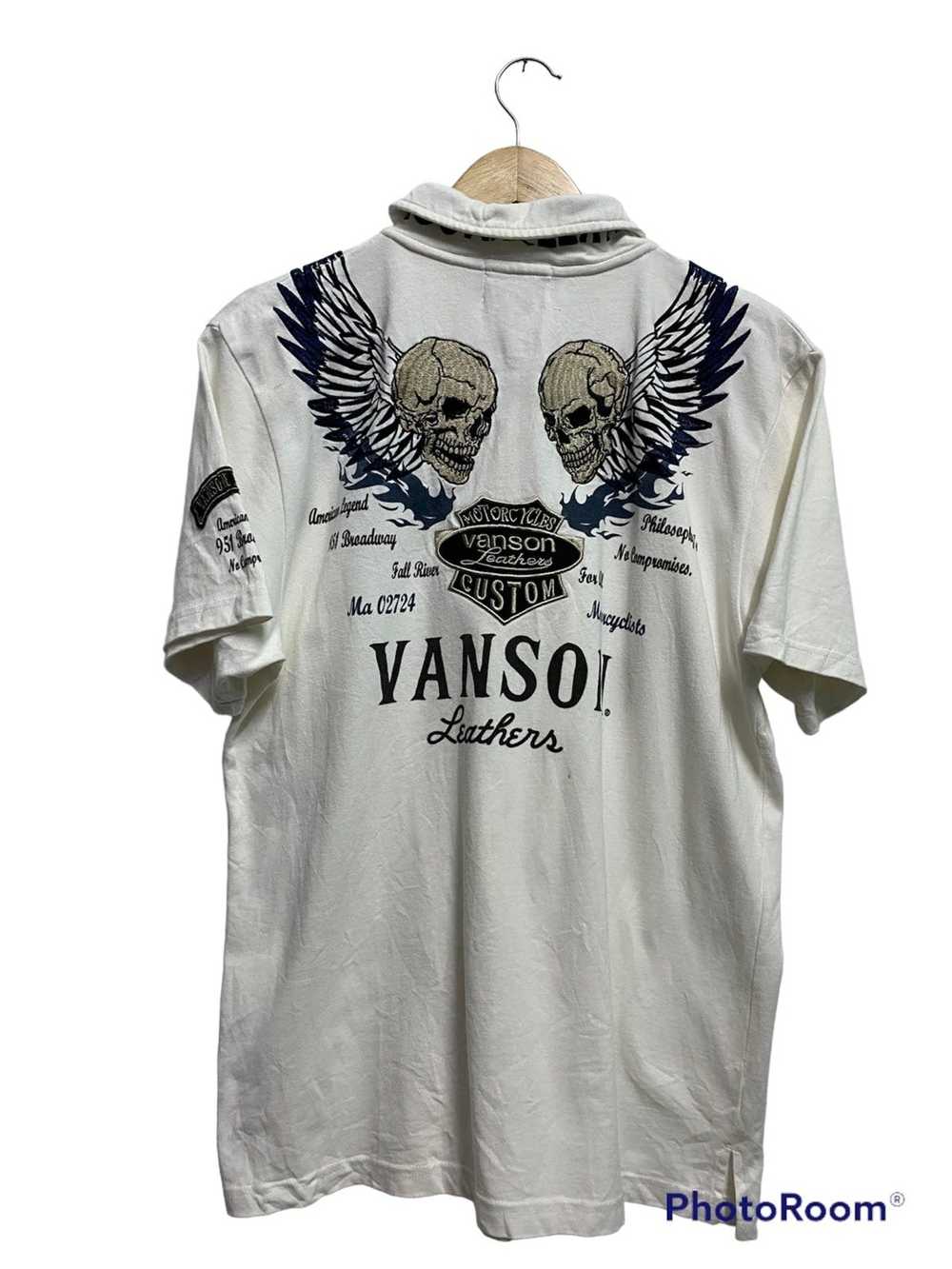 Streetwear × Vanson Leathers Vanson Embroidered P… - image 1