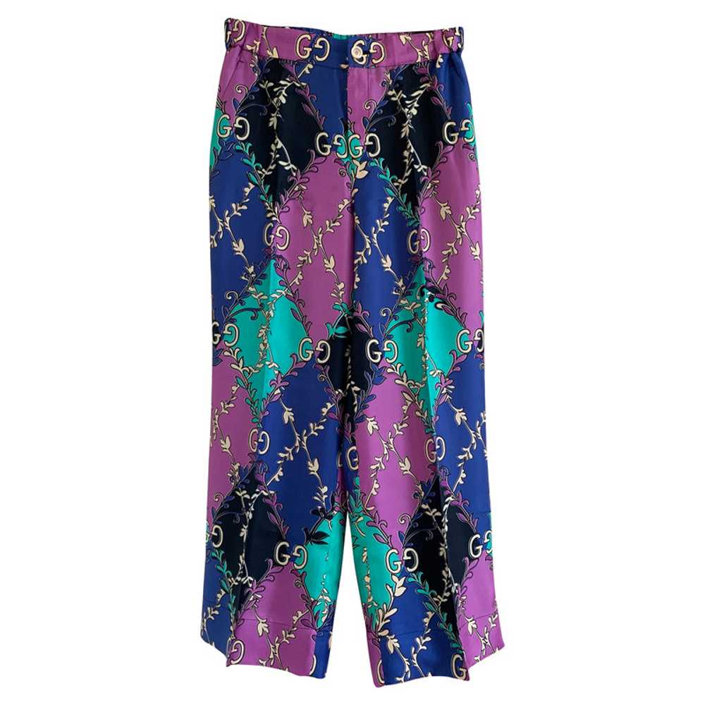 Gucci Trousers Silk - image 1