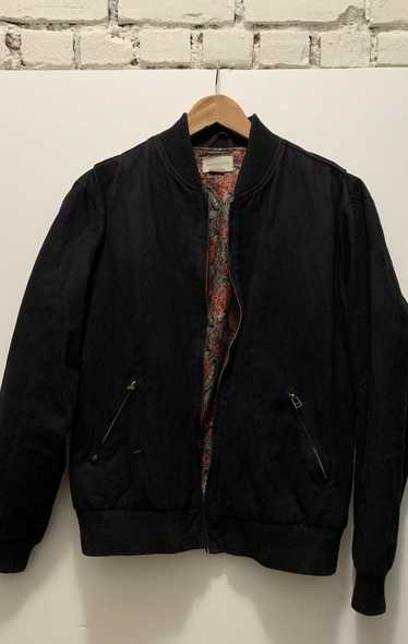 Obey Microsuede Bomber With Floral Print Lining