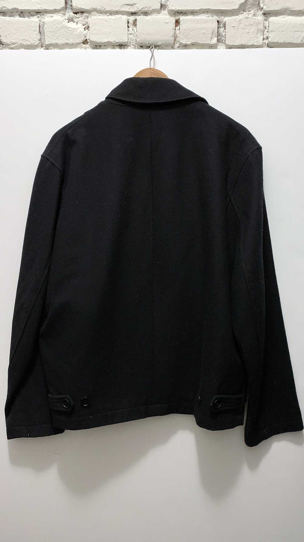 DKNY 00s Vintage Black Wool Coat M/L - image 3