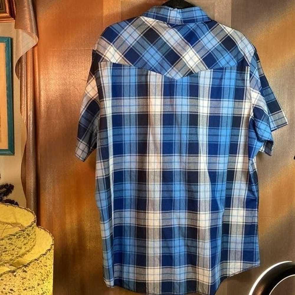Wrangler Wrangler Plaid Western Shirt Short Sleev… - image 2