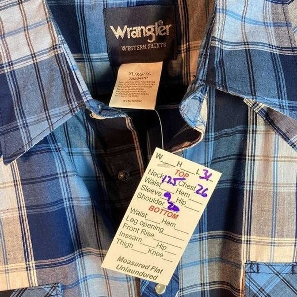 Wrangler Wrangler Plaid Western Shirt Short Sleev… - image 3