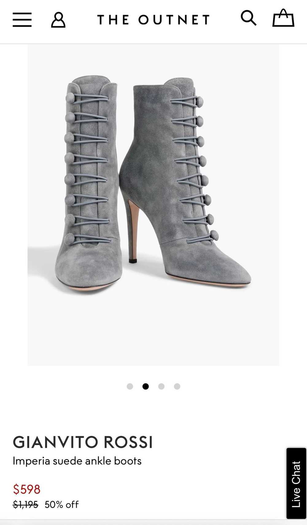 Product Details Grey Suede Imperia Ankle Boots - image 8