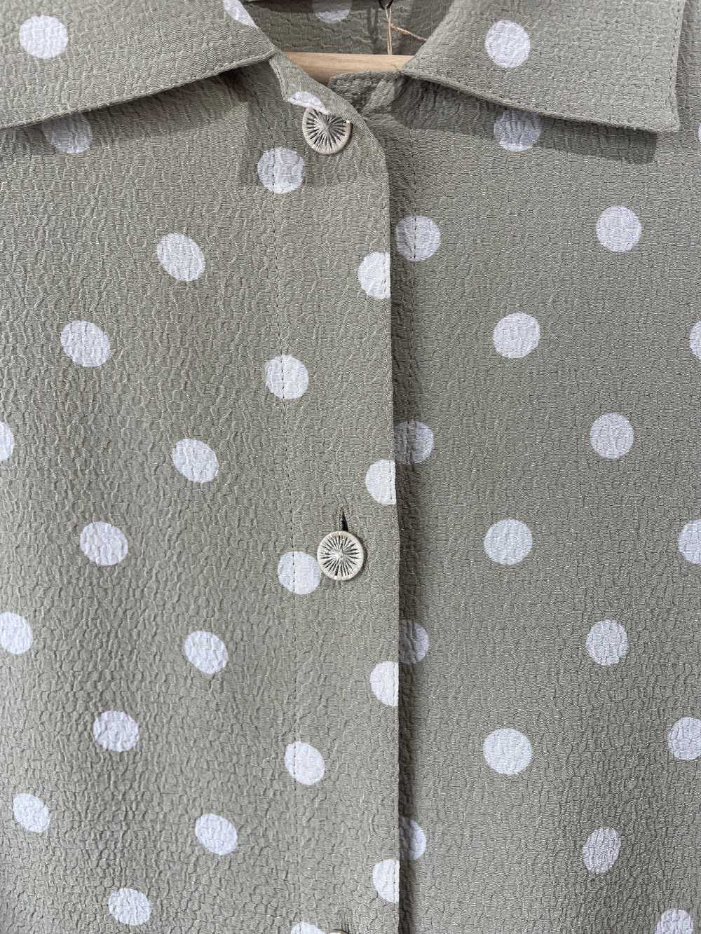 Vintage Issey Miyake Sport Polka Dot Blouse - image 12