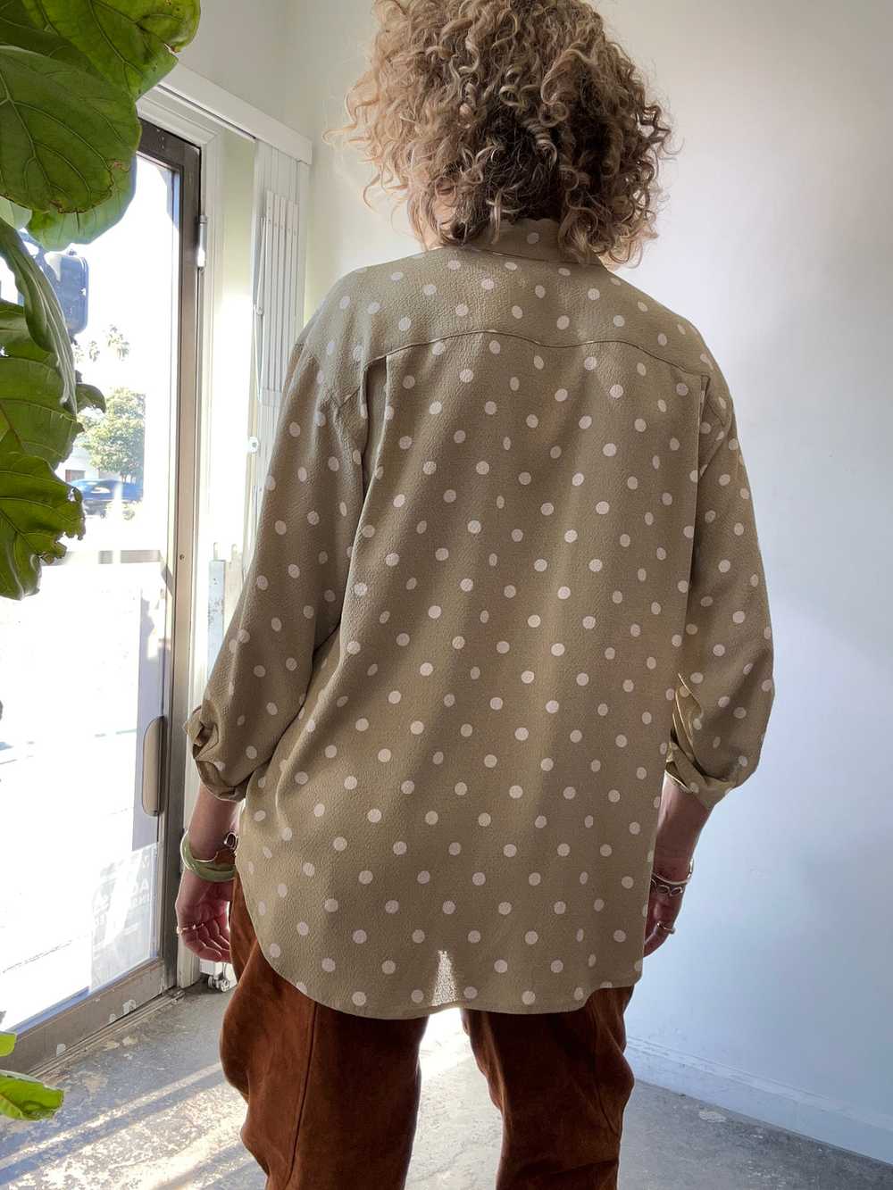 Vintage Issey Miyake Sport Polka Dot Blouse - image 6