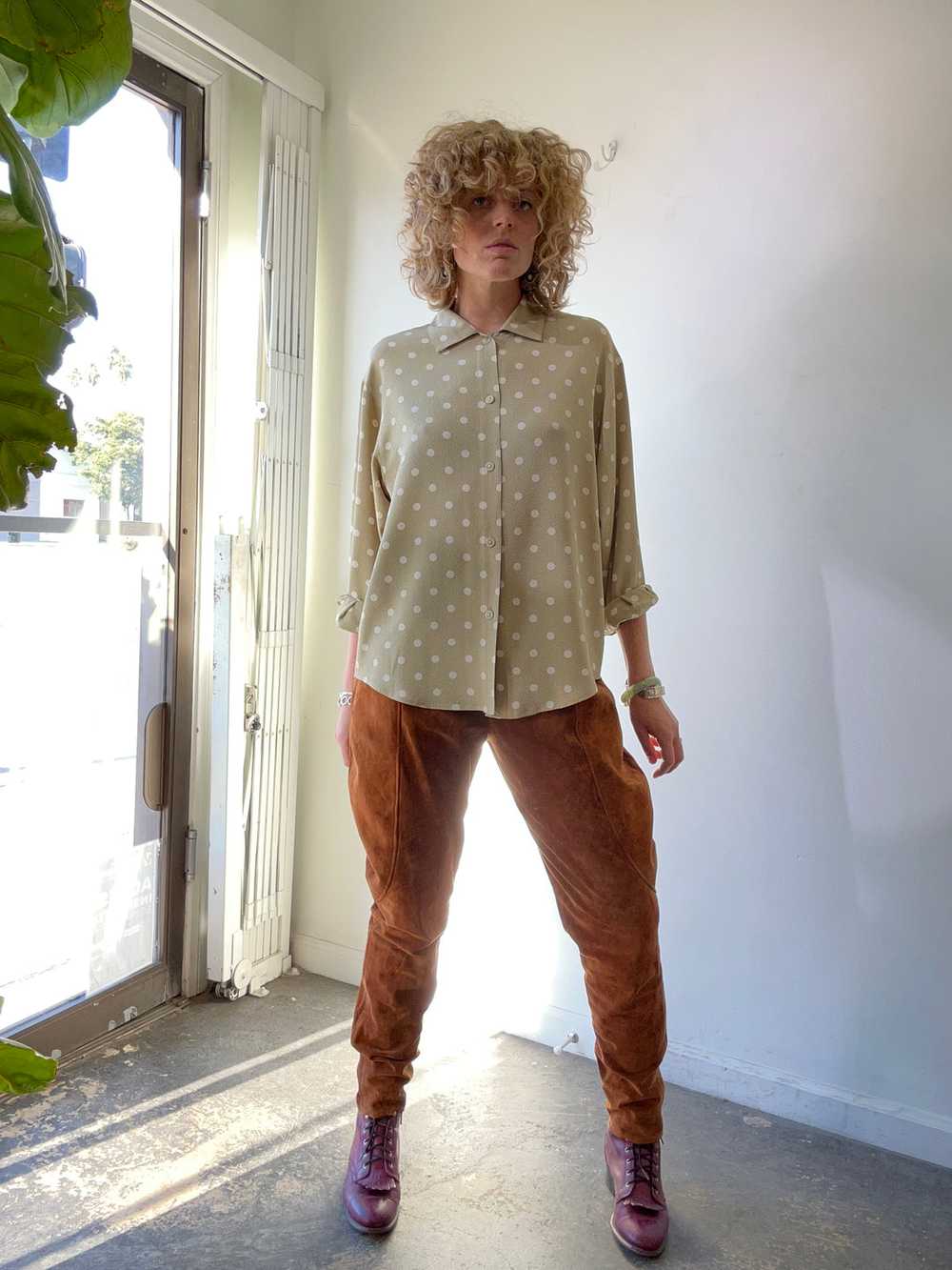 Vintage Issey Miyake Sport Polka Dot Blouse - image 7