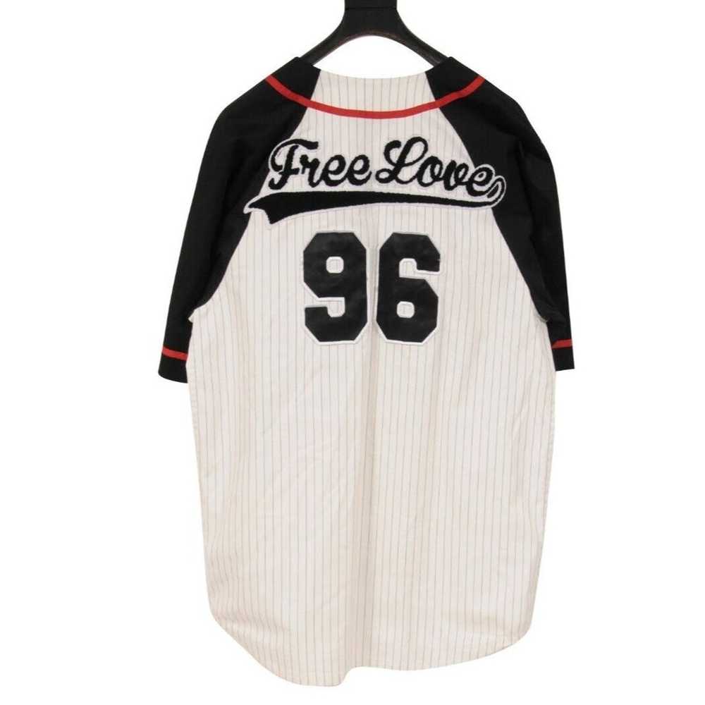 Dolce & Gabbana White Black Striped Baseball Jers… - image 2