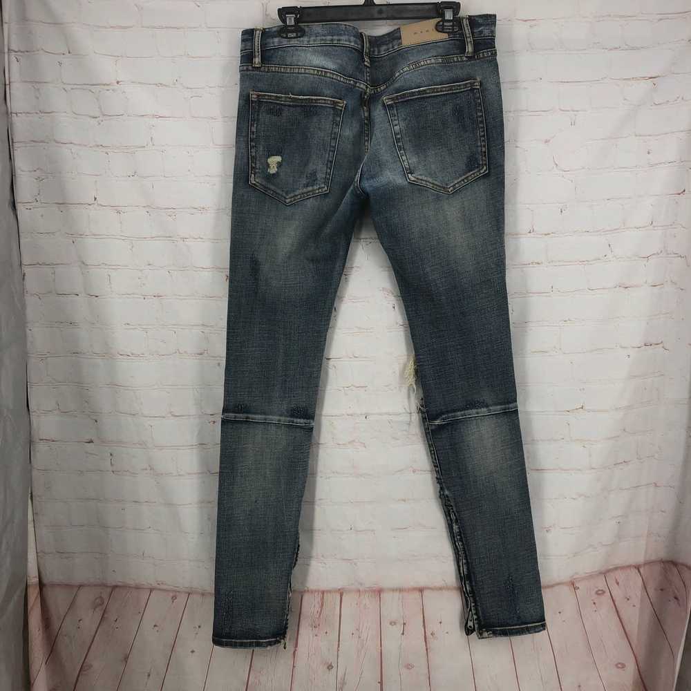 MNML MNML blue distressed demon jeans 32 - image 2