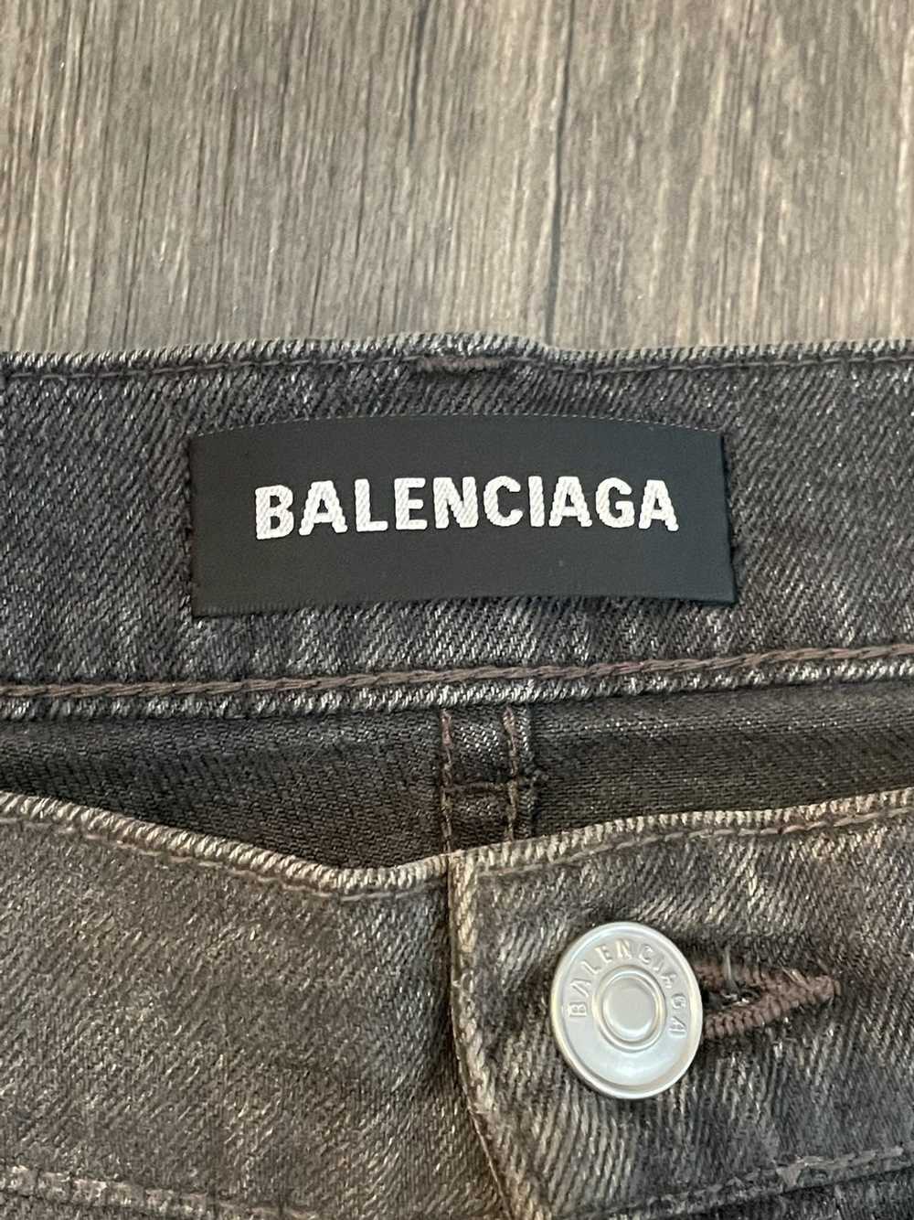 Balenciaga Slim Fit Waxed Denim - image 2