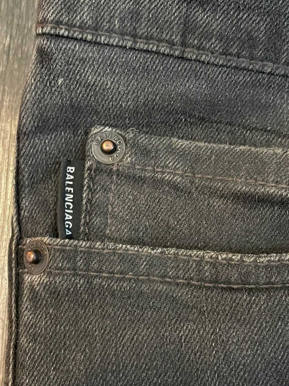 Balenciaga Slim Fit Waxed Denim - image 3