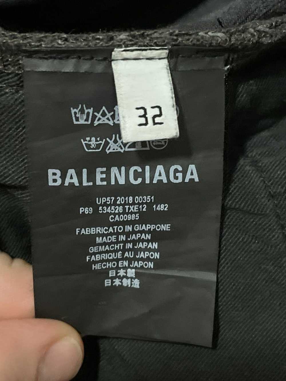 Balenciaga Slim Fit Waxed Denim - image 4