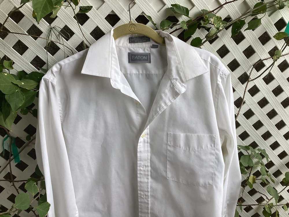 Eton Eton mens dress shirt small 16 -33 single ne… - image 4