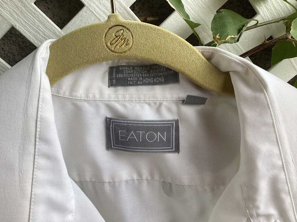 Eton Eton mens dress shirt small 16 -33 single ne… - image 5