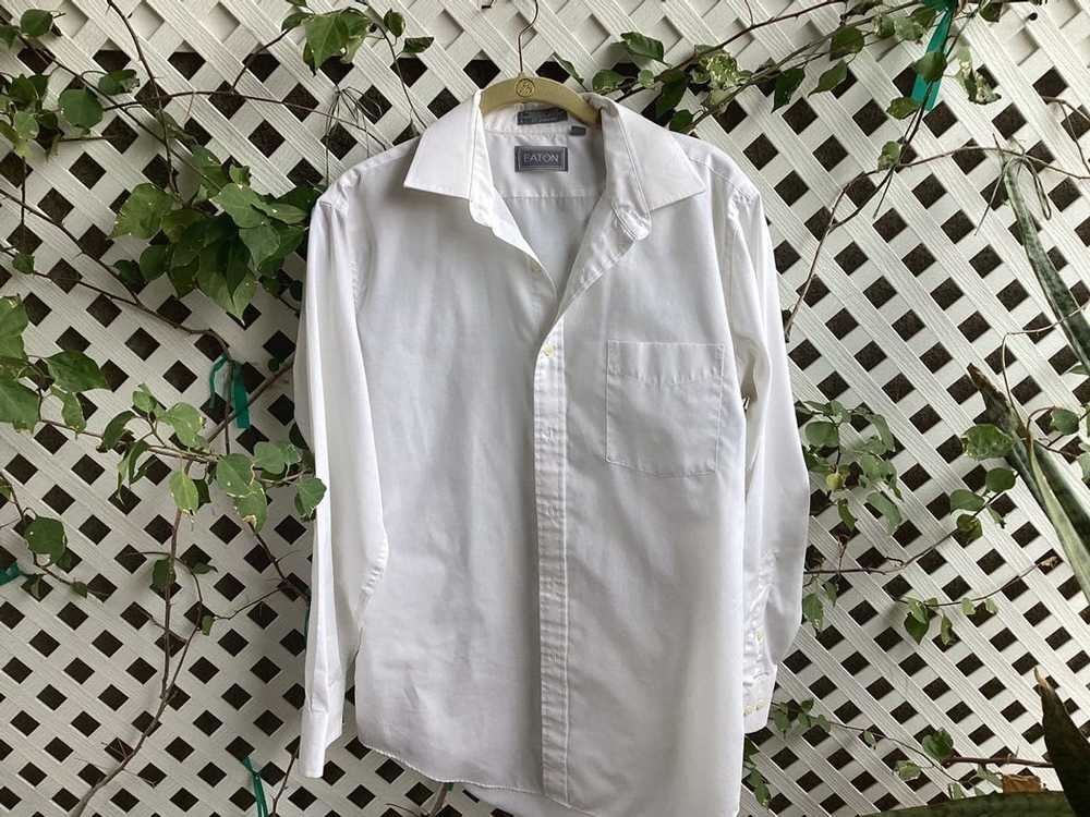 Eton Eton mens dress shirt small 16 -33 single ne… - image 6