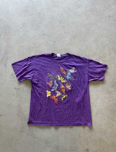 Animal Tee × Vintage Vintage Butterflies Purple Te