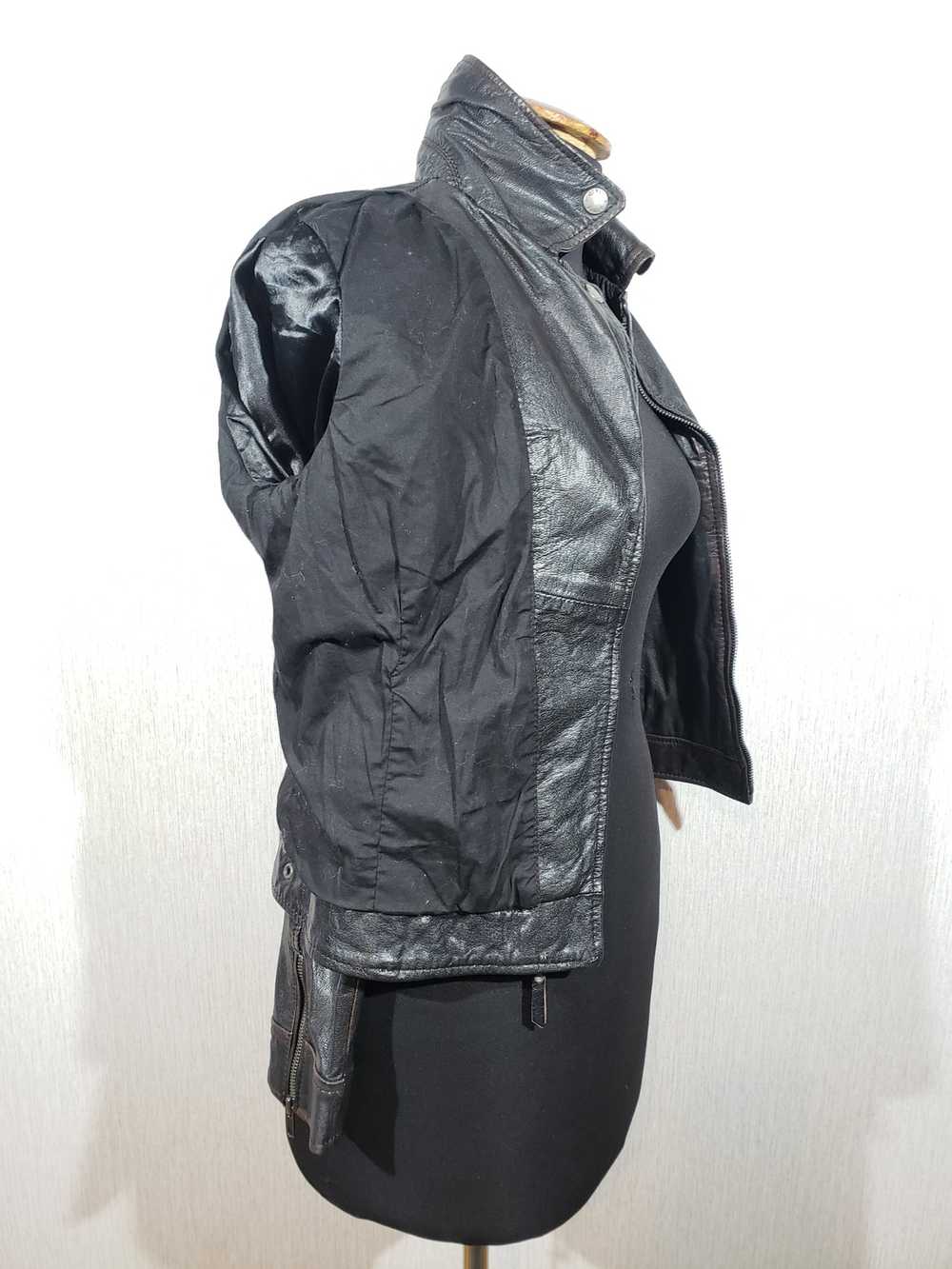 Designer × Movie Black leather women's jacket. - image 8