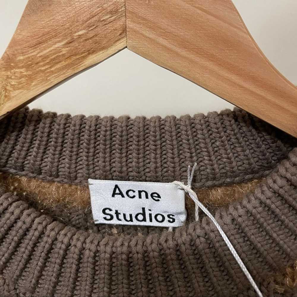 Acne Studios Acne Studios Brown Striped Mohair Sw… - image 3